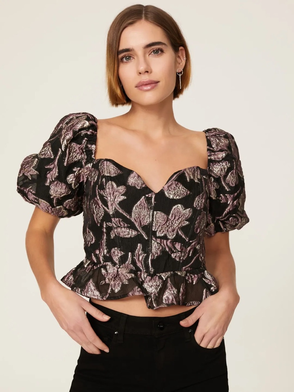Astr the Label Sidney Sweetheart Top